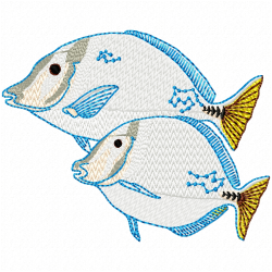 Fishes Embroidery Design 7 Fishes Embroidery Design 7